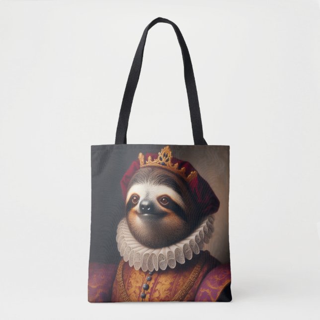 Bolsa Tote Sloth Renaissance King (Frente)