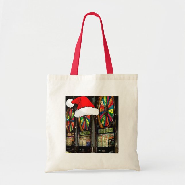 Bolsa Tote Slots de Natal de Las Vegas (Frente)