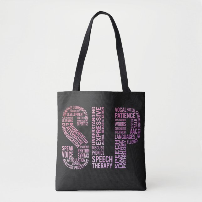 Bolsa Tote SLP Terapista de Voz (Frente)