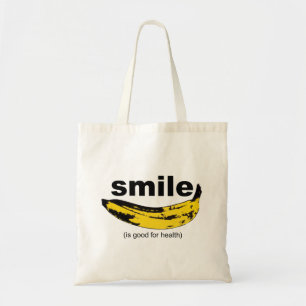 Bolsa Tote SMILE é bom para a saúde Tote bag
