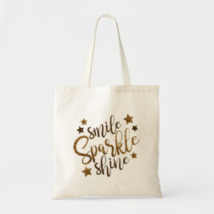 Bolsa Tote Smile Sparkle Shine Tote Bag