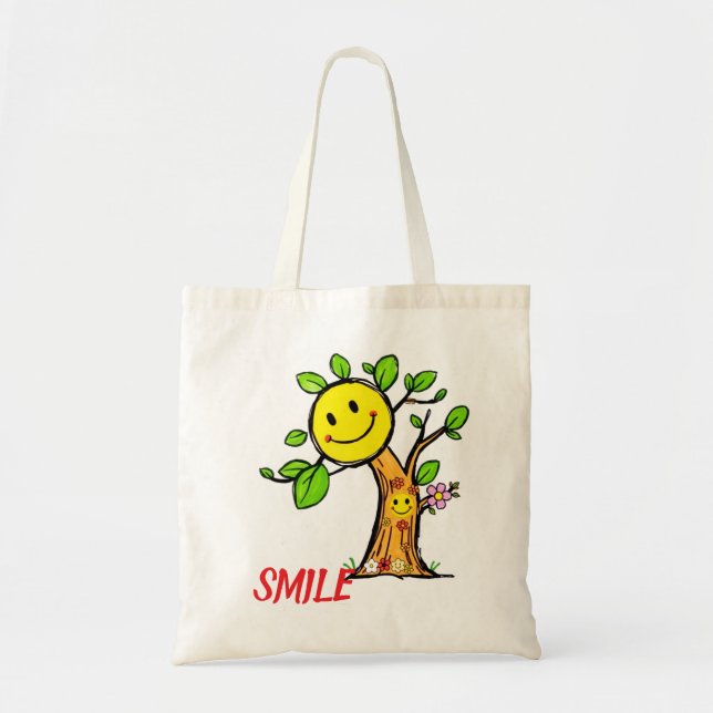 Bolsa Tote "Smile Tree" - Víblias Positivas (Frente)