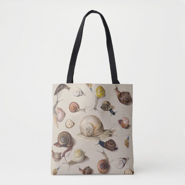 Bolsa Tote Snail Slug Garden Pet Gastropod Botanical Snails (Frente)