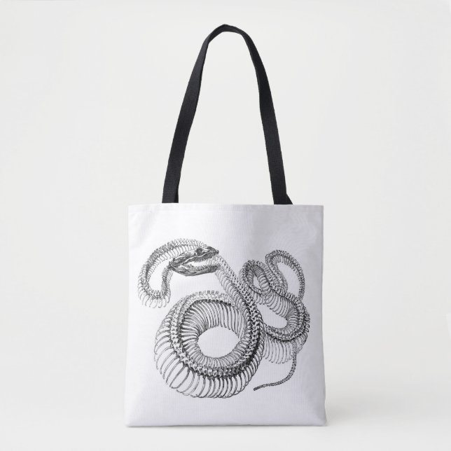 Bolsa Tote Snake Skeleton Notebook (Frente)