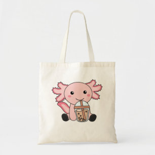 Bolsa Tote Snaxolotl Axolotl Bubble Tea Amadurece Animais Doe