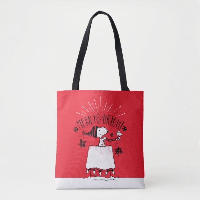 Bolsa Tote Snoopy and Woodstock - Feliz e Brilho (Frente)