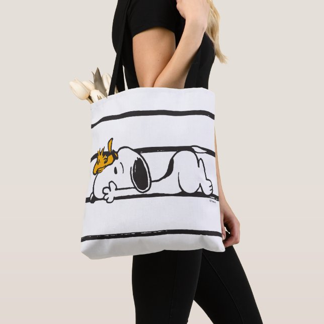 Bolsa Tote Snoopy & Woodstock | Sorriso Rindo (Close Up)