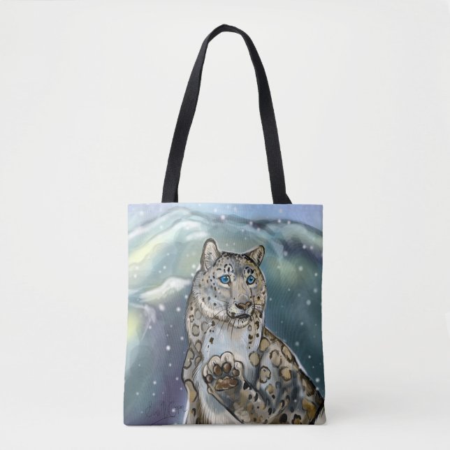 Bolsa Tote Snow Lepard (Frente)