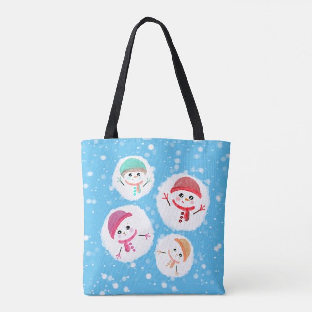 Bolsa Tote Snowball e Snowman (Verso)