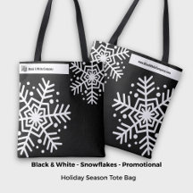 Snowflake Black & White Company Name Site