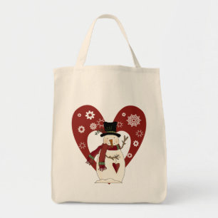 Bolsa Tote Snowman ama t-shirts e presentes na neve