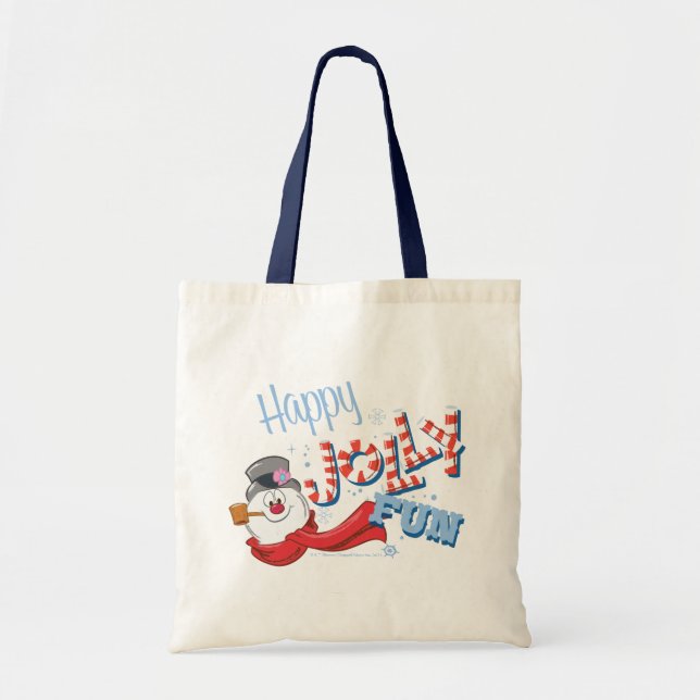 Bolsa Tote Snowman™ congelado | Feliz Jolly Divertido (Frente)
