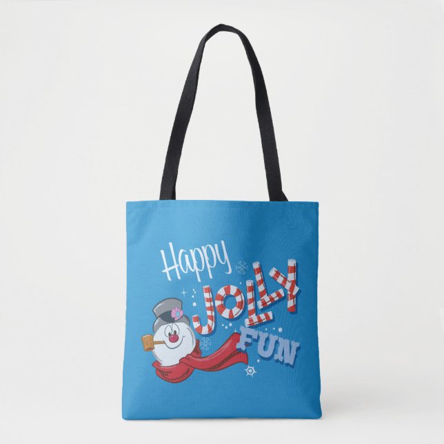 Bolsa Tote Snowman™ congelado | Feliz Jolly Divertido (Frente)