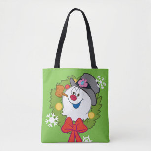 Bolsa Tote Snowman™ congelado   Feriado congelado
