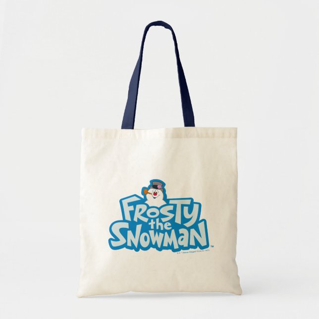 Bolsa Tote Snowman™ congelado | Logotipo empilhado congelado (Frente)