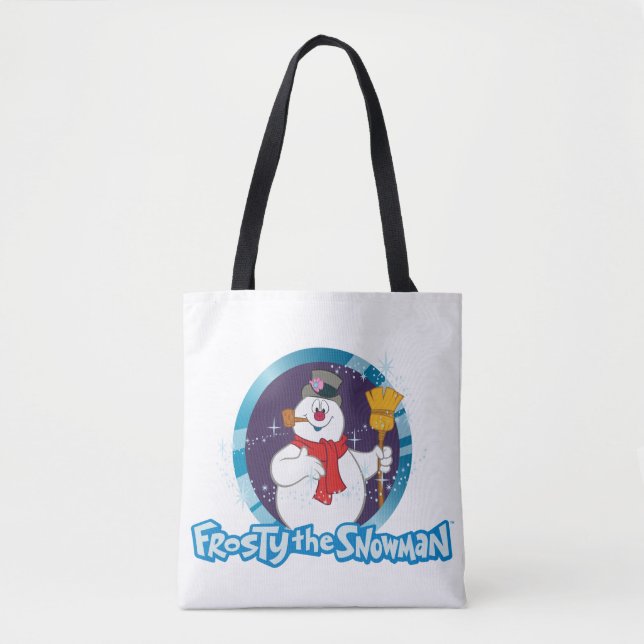 Bolsa Tote Snowman™ congelado | Retrato magro congelado (Frente)