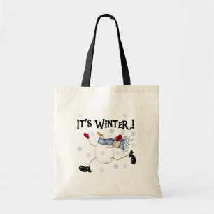 Bolsa Tote Snowman, é o inverno