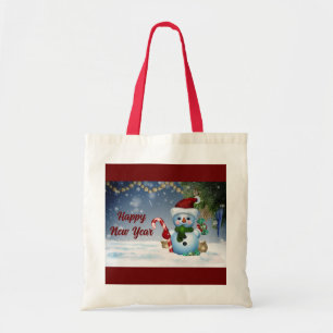 Bolsa Tote Snowman Feriado Tote Bag