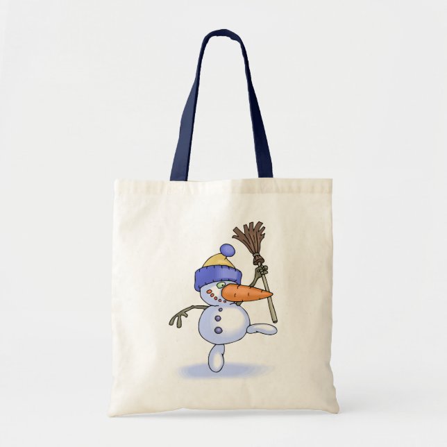 Bolsa Tote Snowman Holiday Tote Bag (Frente)