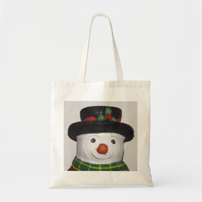 Bolsa Tote Snowman Tote Bag Muito Bonito (Frente)