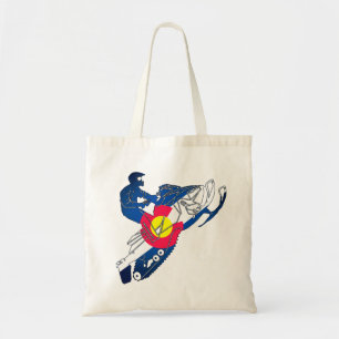 Bolsa Tote Snowmobile tosbag do Colorado flag