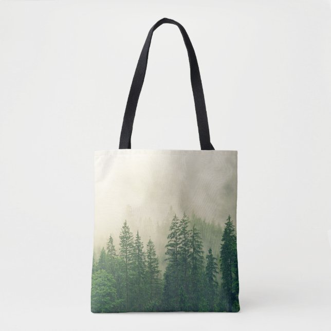 Bolsa Tote Snowy Forest Freshness Acessório versátil (Frente)