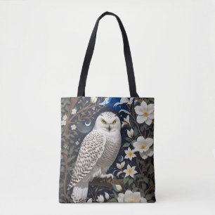 Bolsa Tote Snowy Owl Moonlight