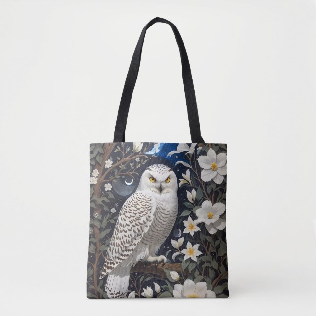 Bolsa Tote Snowy Owl Moonlight (Frente)