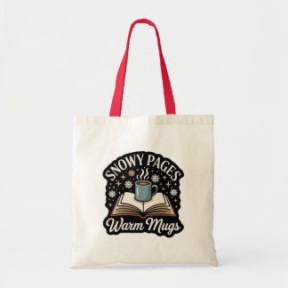Bolsa Tote Snowy Pages Cozy Reading Tote