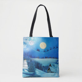 Bolsa Tote Snowy Winter Holiday Fantasy