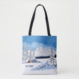 Bolsa Tote Snowy Winter Scene