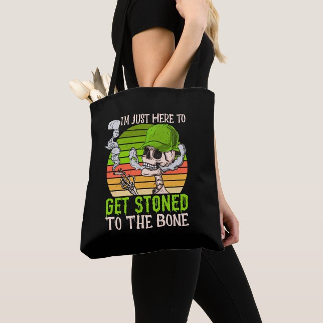 Bolsa Tote Só estou aqui para ficar chapado (Close Up)