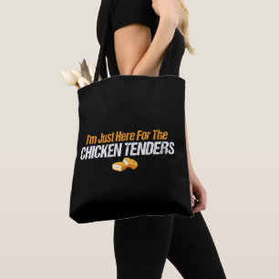 Bolsa Tote Só estou aqui para os Chicken...