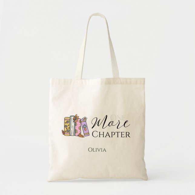 Bolsa Tote Só mais um livro de capítulo amante (Frente)