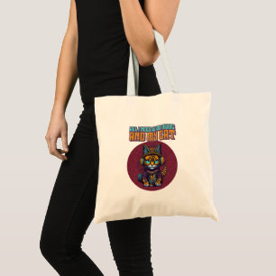 Bolsa Tote Só preciso da minha música e do meu gato - Gato en