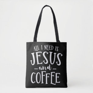 Bolsa Tote Só Preciso De Jesus E Da Igreja Cristã Do Café.