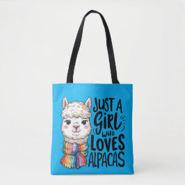 Bolsa Tote Só uma garota que ama o Alpacas