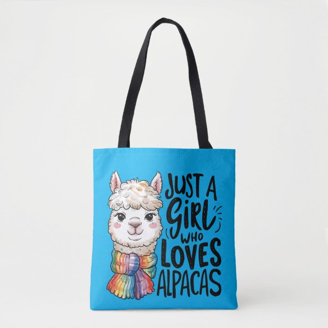Bolsa Tote Só uma garota que ama o Alpacas (Frente)