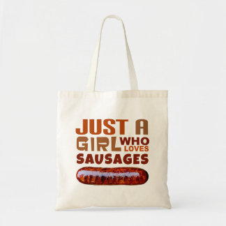Bolsa Tote Só uma garota que ama salsichas