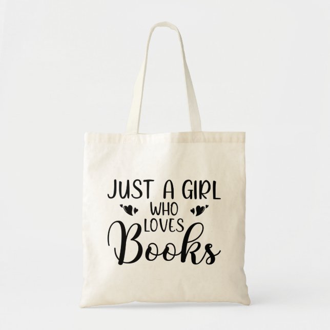 Bolsa Tote Só Uma Menina Que Adora Livros Sapos (Frente)