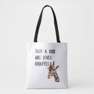 Bolsa Tote Só Uma Menina Que Ama Girafas Bestiçadas
