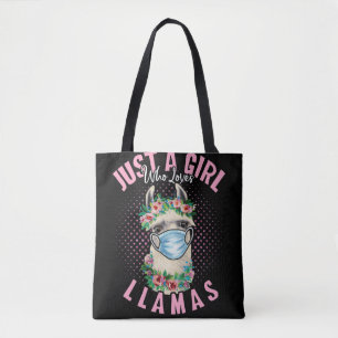 Bolsa Tote Só Uma Menina Que Ama Lhamas Presente Para Llama