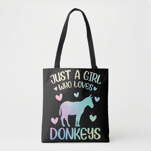 Bolsa Tote Só Uma Menina Que Ama Os Donkeys (Frente)