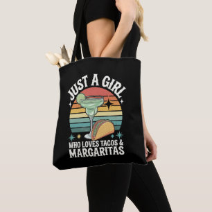 Bolsa Tote Só Uma Menina Que Ama Tacos E Margarita Mexicana