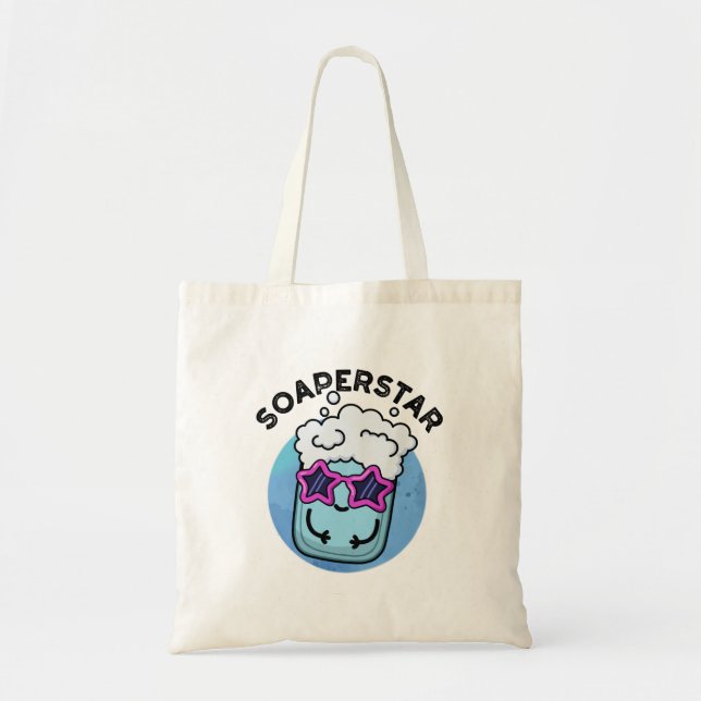 Bolsa Tote Soaperstar Funny Superstar Soap Pun (Frente)