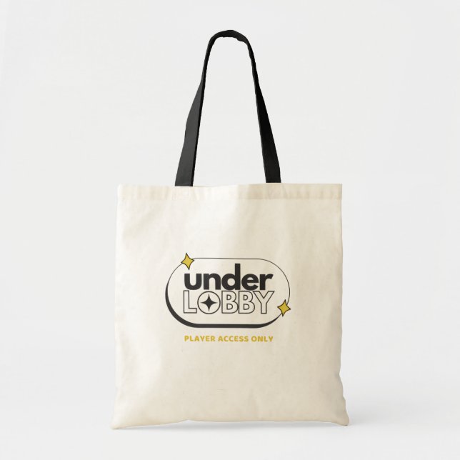 Bolsa Tote Sob Estilo Retro Gamer Lobby (Frente)