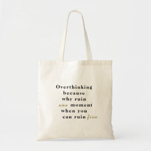 Bolsa Tote Sobreposição de Texto Personalizado