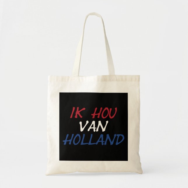 Bolsa Tote Sobreposição Ik Hou Van Holland em Btcnt preto (Frente)