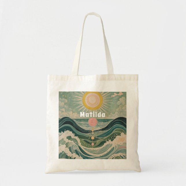 Bolsa Tote Sobretensão solar personalizada (Frente)