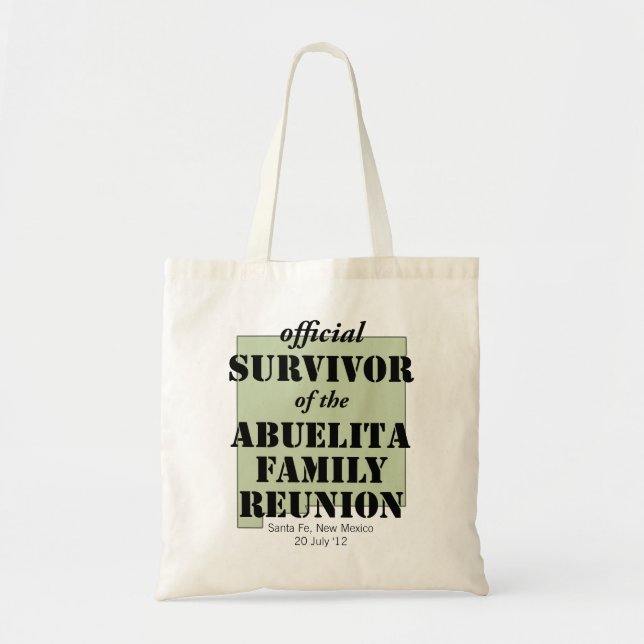 Bolsa Tote Sobrevivência oficial (verde) (Frente)